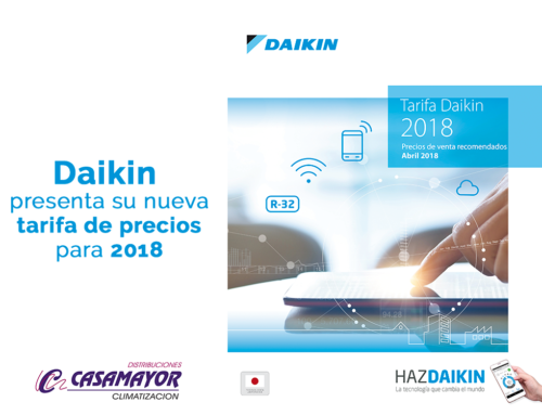 Daikin presenta su nueva Tarifa de precios para 2018